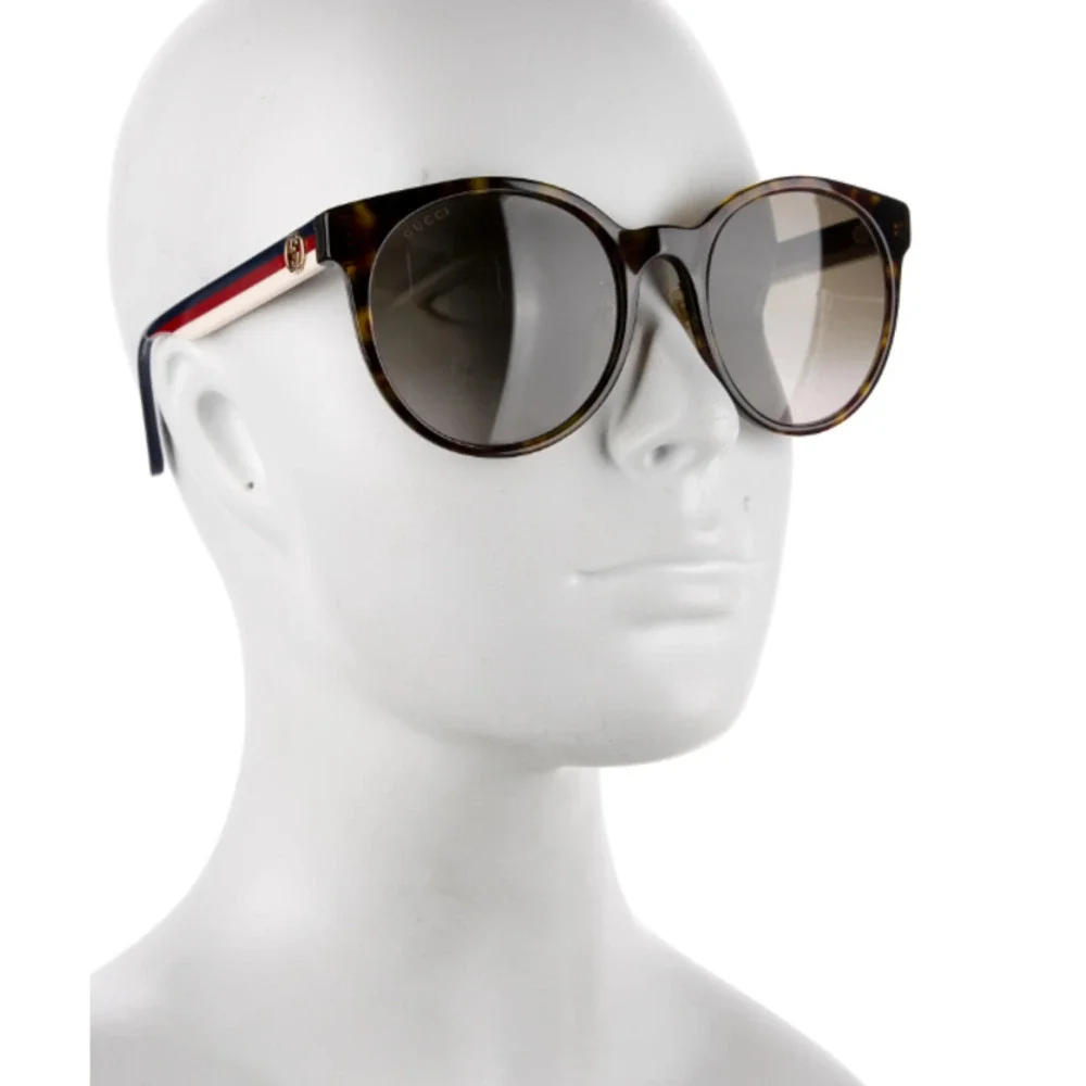 Gucci Sunglasses Round Retro‎ GG Logo Ophidia Red White Blue Tortoise Gradient